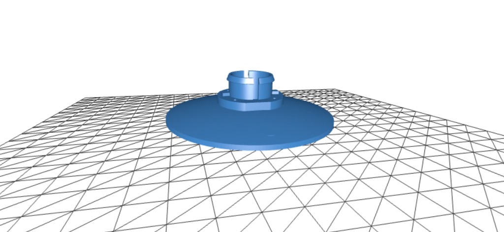 CAD render: Tiny PC front bezel