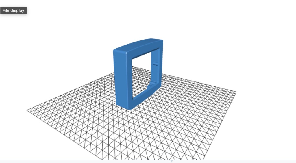 CAD render: Tiny PC screen core