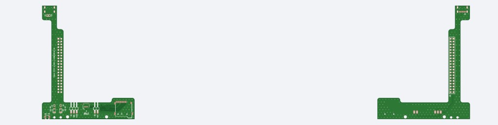 RPi4 add-on PCB top and bottom views